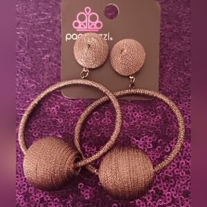 Paparazzi Metallic Silver Hoop Earrings